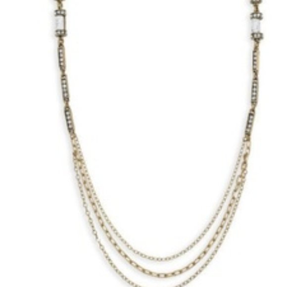 Chloe and Isabel Lunette Long Station Necklace  - N316WH - Picture 7 of 10